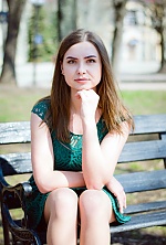 Ukrainian mail order bride Julia from Luhansk with brunette hair and green eye color - image 3