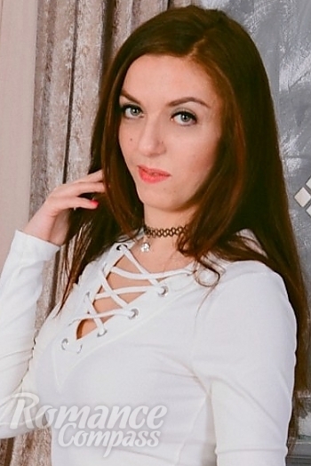 Ukrainian mail order bride Olga from Cherkassy with light brown hair and green eye color - image 1