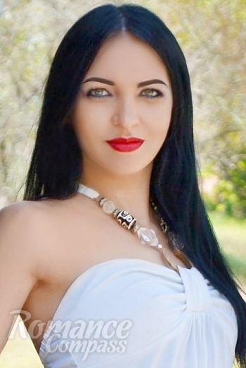 Ukrainian mail order bride Marina from Kherson with black hair and blue eye color - image 1