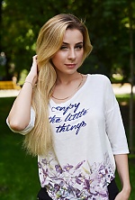 Ukrainian mail order bride Anastasia from Kharkov with blonde hair and blue eye color - image 3