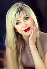Ukrainian mail order bride Olga from Dnipro with blonde hair and blue eye color - image 3