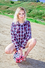 Ukrainian mail order bride Alina from Kiev with blonde hair and green eye color - image 9
