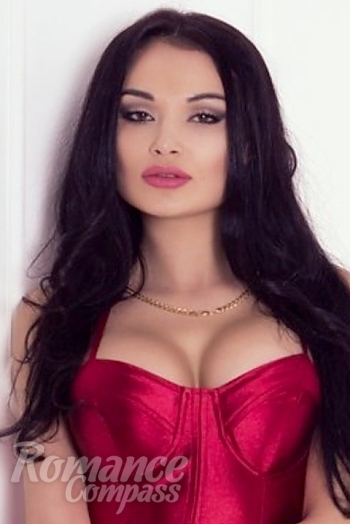 Ukrainian mail order bride Christina from Kiev with black hair and brown eye color - image 1
