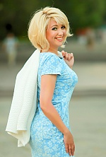 Ukrainian mail order bride Yana from Dnipro with blonde hair and blue eye color - image 3