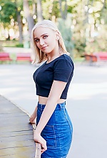 Ukrainian mail order bride Victoria from Kharkiv with blonde hair and blue eye color - image 3
