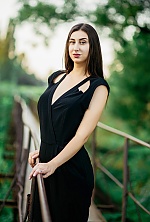 Ukrainian mail order bride Anastasiya from Lugansk with black hair and hazel eye color - image 7