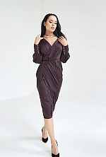 Ukrainian mail order bride Nina from Kiev with black hair and hazel eye color - image 17