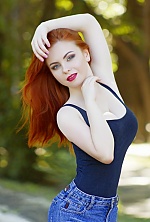 Ukrainian mail order bride Anastasia from Luhansk with red hair and grey eye color - image 6