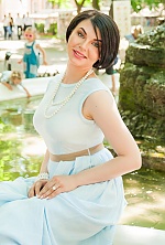 Ukrainian mail order bride Marina from Kiev with black hair and green eye color - image 4