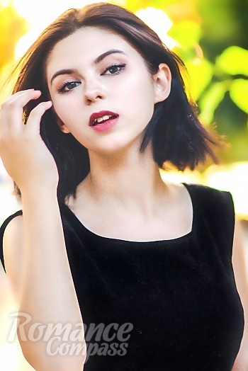Ukrainian mail order bride Anna from Nikolaev with black hair and brown eye color - image 1