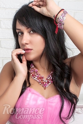 Ukrainian mail order bride Maria from Odessa with black hair and brown eye color - image 1