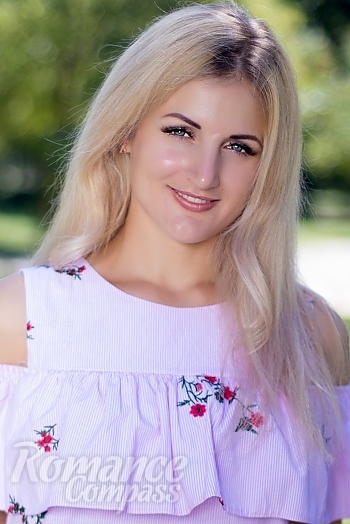 Ukrainian mail order bride Veronika from Nikolaev with blonde hair and blue eye color - image 1