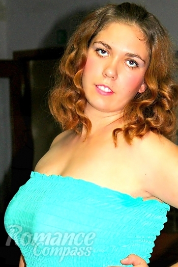 Ukrainian mail order bride Viktoriya from Nikolaev with red hair and grey eye color - image 1