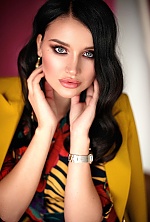 Ukrainian mail order bride Galina from Kiev with black hair and blue eye color - image 2