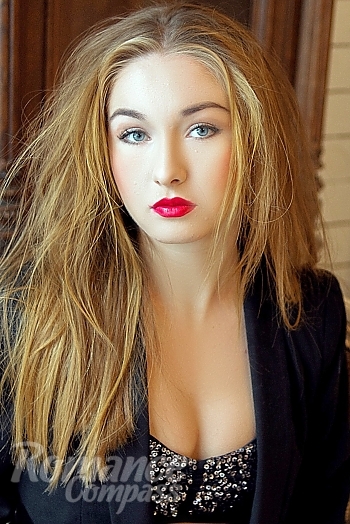 Ukrainian mail order bride Katya from Odessa with blonde hair and blue eye color - image 1