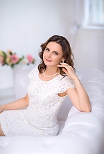 Ukrainian mail order bride Valentina from Kyiv with brunette hair and green eye color - image 9