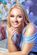 Ukrainian mail order bride Katherina from Kiev with blonde hair and blue eye color - image 2