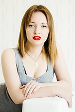 Ukrainian mail order bride Anastasia from Kharkov with light brown hair and brown eye color - image 3