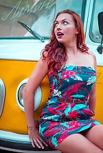 Ukrainian mail order bride Irina from Odessa with red hair and blue eye color - image 11