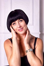 Ukrainian mail order bride Irina from Kiev with black hair and green eye color - image 8
