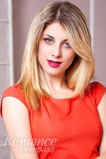 Ukrainian mail order bride Irina from Kharkov with blonde hair and blue eye color - image 1