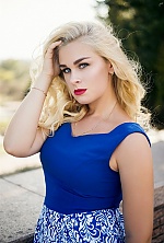 Ukrainian mail order bride Anna from Dnipro with blonde hair and blue eye color - image 2