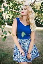 Ukrainian mail order bride Anna from Dnipro with blonde hair and blue eye color - image 3
