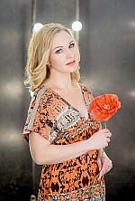 Ukrainian mail order bride Anjela from Kiev with blonde hair and blue eye color - image 8
