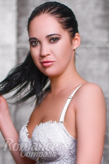 Ukrainian mail order bride Albina from Kyiv with black hair and brown eye color - image 1