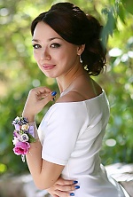 Ukrainian mail order bride Elina from Kiev with brunette hair and green eye color - image 15