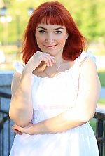 Ukrainian mail order bride Irina from Nikolaev with red hair and green eye color - image 3