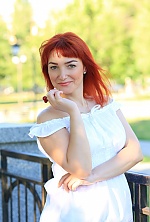 Ukrainian mail order bride Irina from Nikolaev with red hair and green eye color - image 2