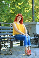 Ukrainian mail order bride Irina from Nikolaev with red hair and green eye color - image 4