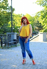 Ukrainian mail order bride Irina from Nikolaev with red hair and green eye color - image 5