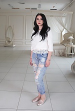 Ukrainian mail order bride Tatyana from Kyev with black hair and blue eye color - image 3