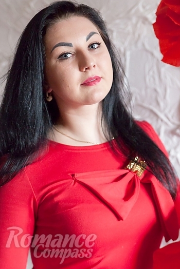 Ukrainian mail order bride Olga from Dnipro with black hair and brown eye color - image 1
