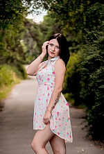 Ukrainian mail order bride Alexandra from Kyev with black hair and green eye color - image 4