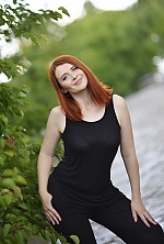 Ukrainian mail order bride Alena from Kharkov with red hair and green eye color - image 2