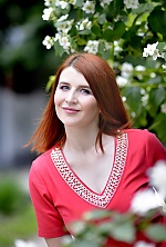 Ukrainian mail order bride Alena from Kharkov with red hair and green eye color - image 4