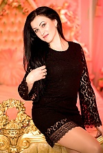 Ukrainian mail order bride Helena from Kiev with black hair and green eye color - image 4