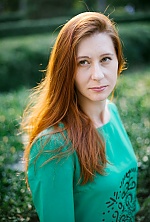 Ukrainian mail order bride Olga from Vinnitsa with red hair and green eye color - image 7