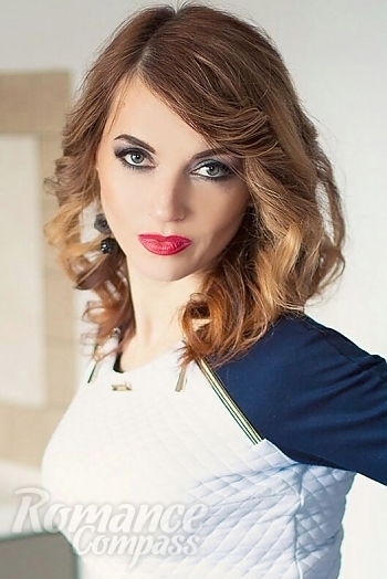 Ukrainian mail order bride Katya from Kiev with light brown hair and brown eye color - image 1