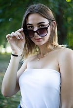 Ukrainian mail order bride Anastasia from Kremenchuk with light brown hair and green eye color - image 3