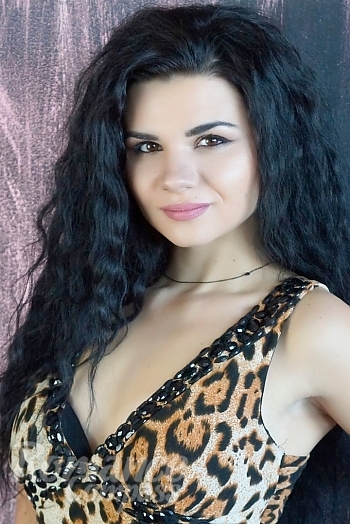 Ukrainian mail order bride Elena from Odessa with black hair and black eye color - image 1