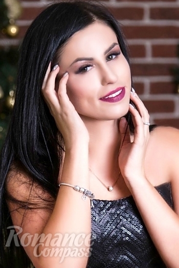 Ukrainian mail order bride Katerina from Vinnitsa with black hair and hazel eye color - image 1