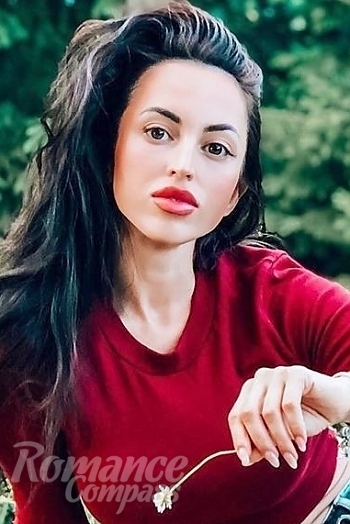 Ukrainian mail order bride Albina from Odessa with brunette hair and green eye color - image 1