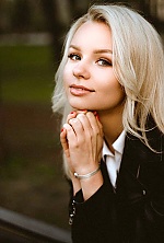 Ukrainian mail order bride Anya from Kiev with blonde hair and green eye color - image 4