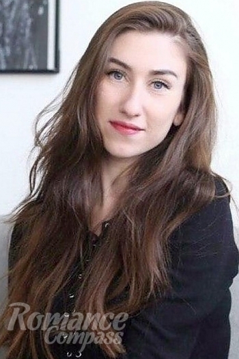 Ukrainian mail order bride Tanya from Ivano-Frankovsk with brunette hair and blue eye color - image 1