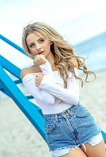 Ukrainian mail order bride Ekaterina from Lviv with blonde hair and blue eye color - image 2