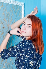 Ukrainian mail order bride Daria from Kiev with auburn hair and blue eye color - image 7